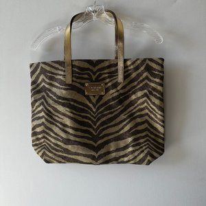 Gold & Brown Leopard Print Purse